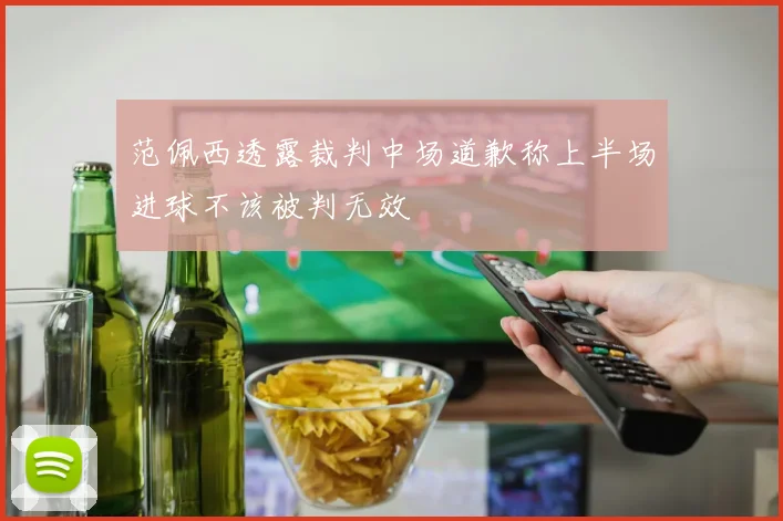 范佩西透露裁判中场道歉称上半场进球不该被判无效