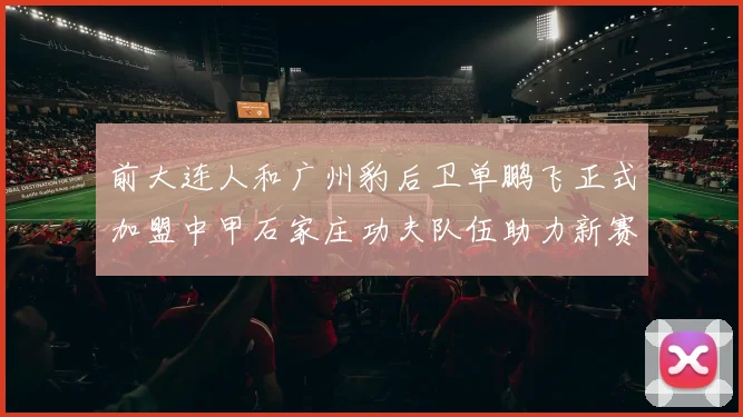 前大连人和广州豹后卫单鹏飞正式加盟中甲石家庄功夫队伍助力新赛季